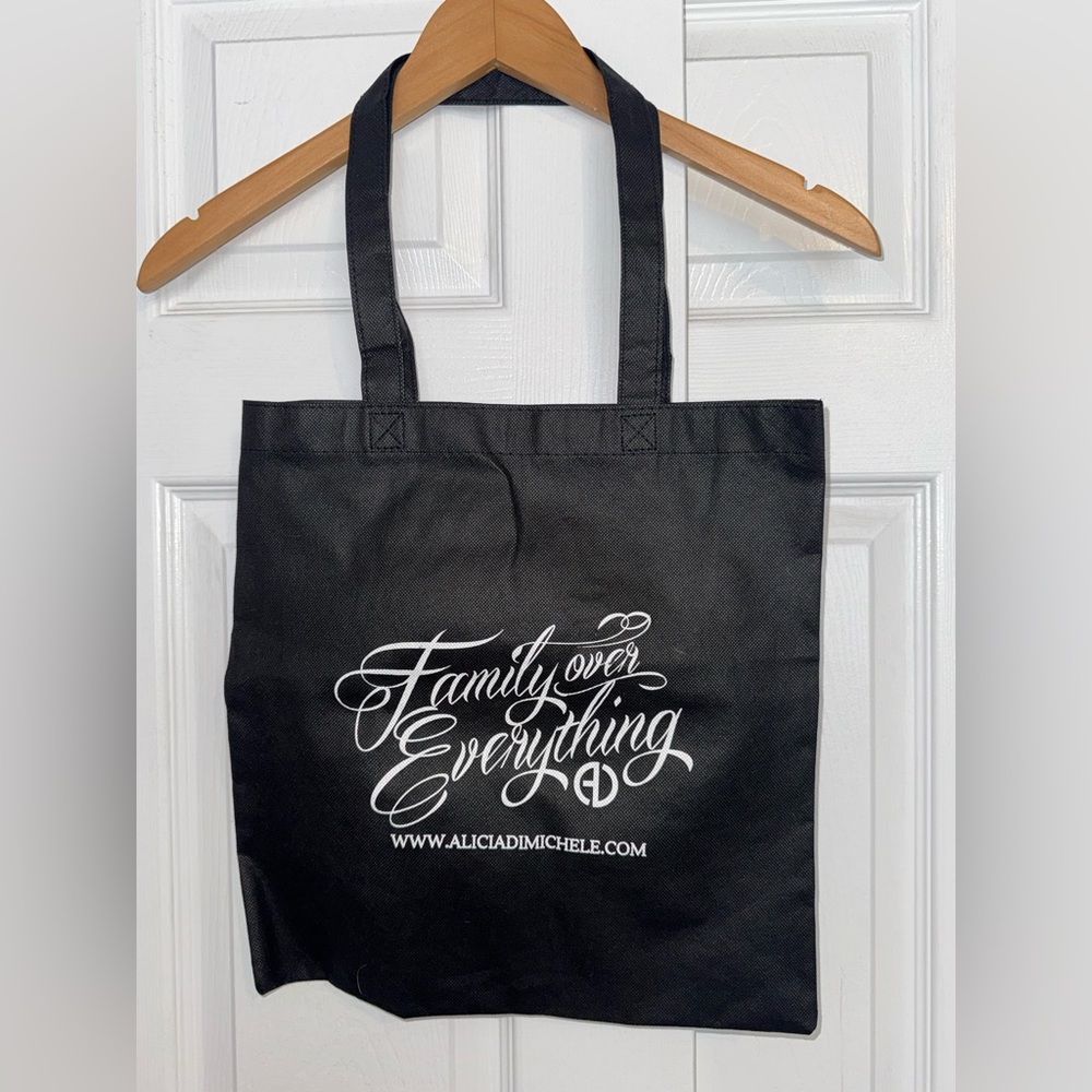 Alicia DiMichelle “Family Over Everything” Boutique Tote | Mob Wife Aesthetic